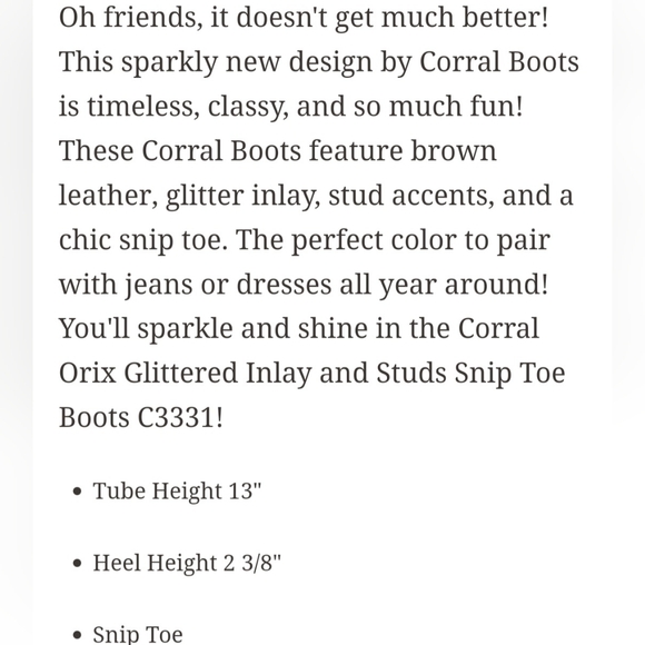 Ladies Corral Glitter Imlay Cowgirl Boots ...leather size 10 - Picture 8 of 8